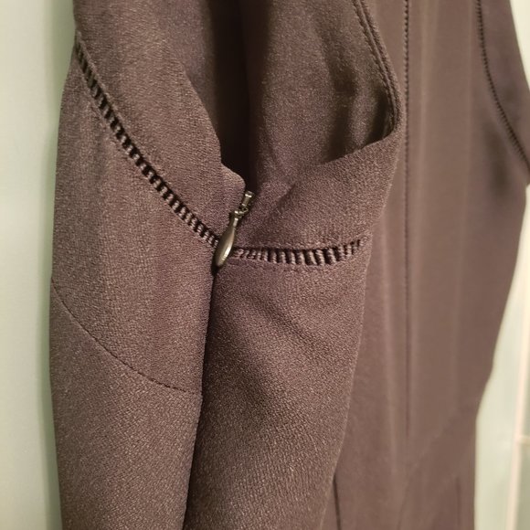 🍋NWT Banana Republic Classic Black Midi Dress (Size 6) - Picture 5 of 7